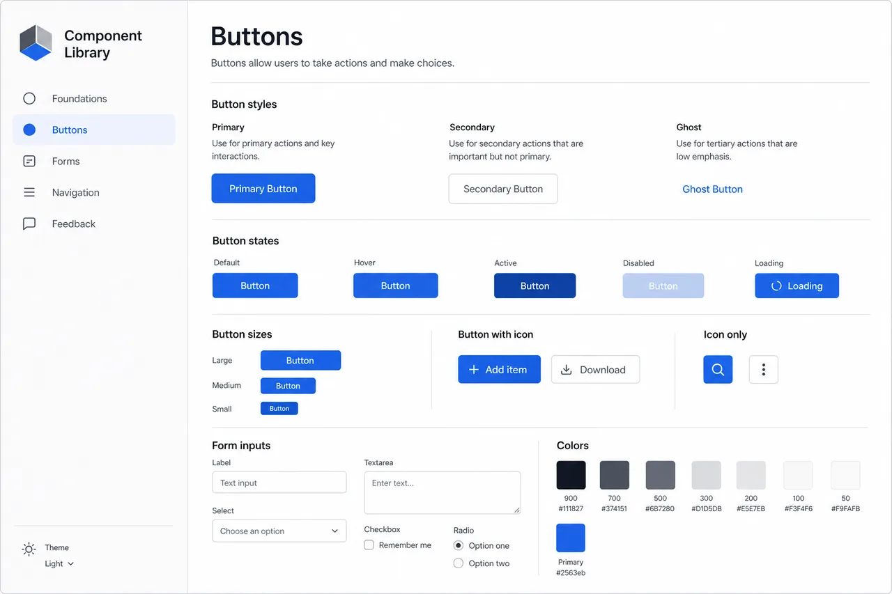 Reusable UI components for consistent product experiences